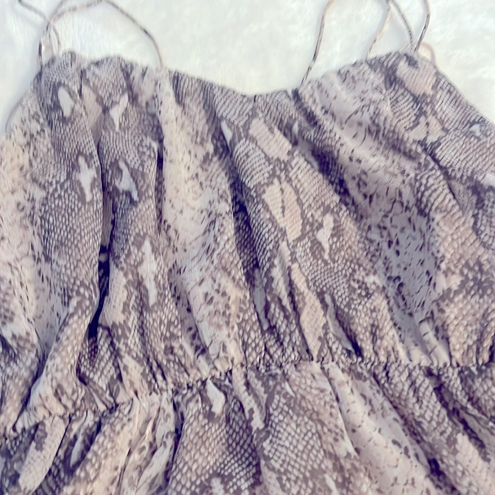 Banana Republic Snake print cocktail dress S